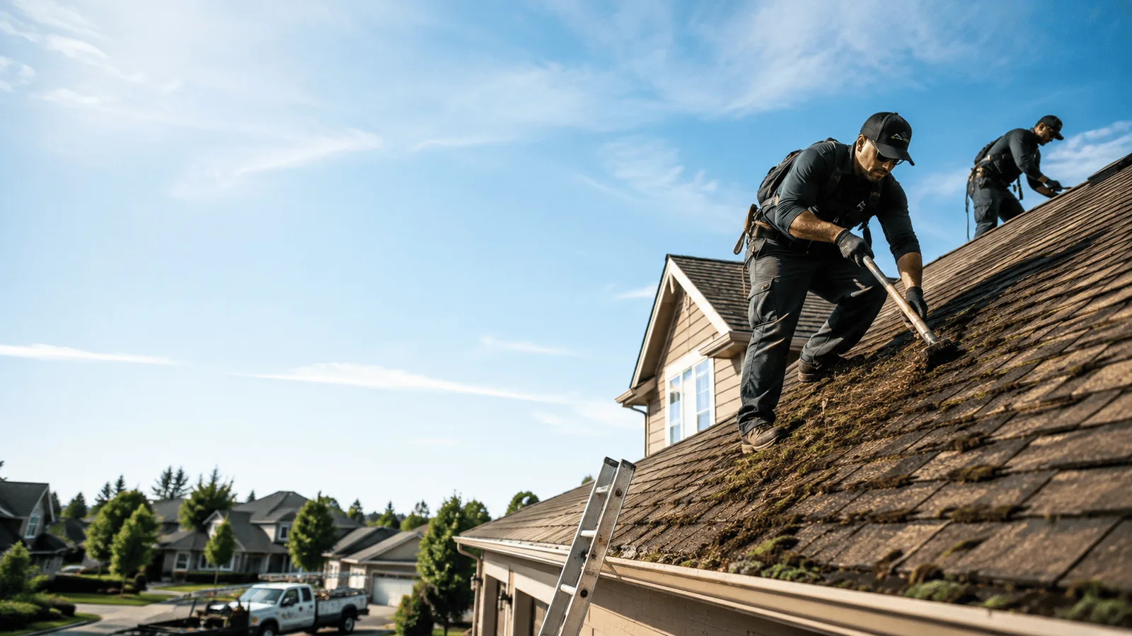 Roof Moss Removal in Denton, KY near me